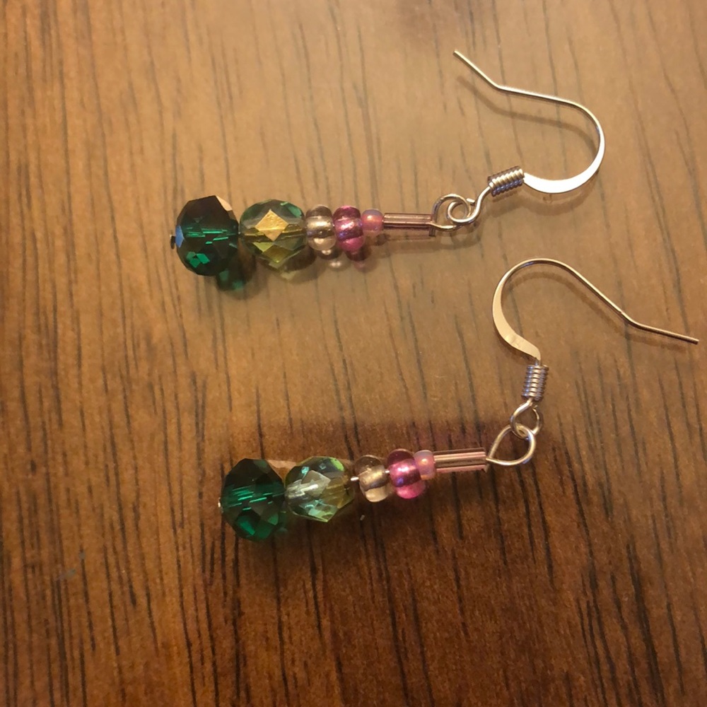 Adorable handmade watermelon earrings